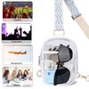Bolsa Transparente 3 Bolsillos, Crossbody Mujer Transparente,Bolsa Transparente Para Mujer,