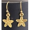 Little Gold Flower Dangle Earrings Nature. Jewelry Earrings for Women