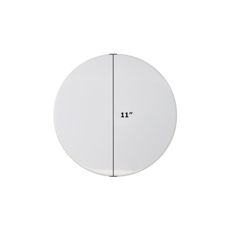 Beam Lighting 11in White Round Acrylic Drum Style Cover/Lens for