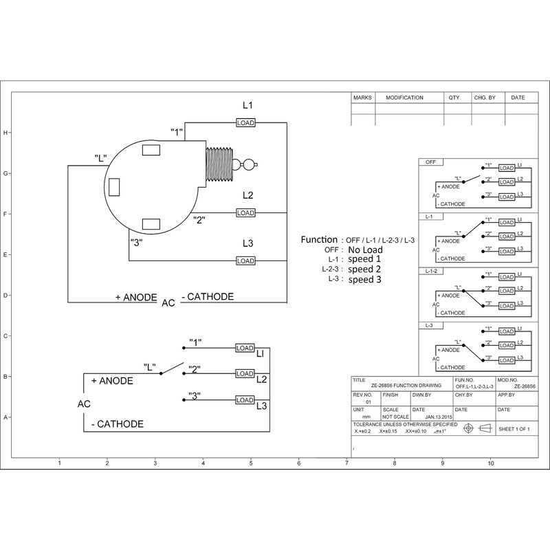 YukiHalu Ceiling Fan Pull Chain Switch 3 Speed 4 Wire,