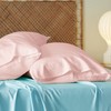 Bedsure Viscose from Bamboo Pillow Cases Queen 2 Pack Pink