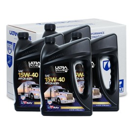 Ultra1Plus SAE 15W-40 Full Synthetic Heavy-Duty Motor Oil, API CK-4/SN - 16 QTS