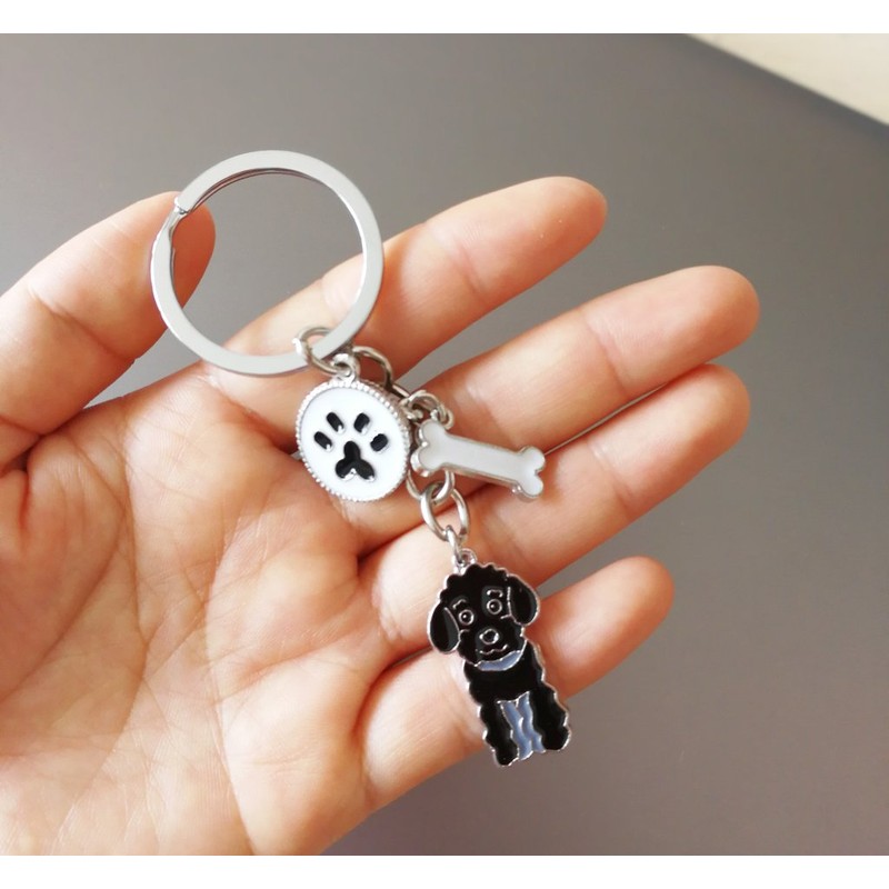 bbeart® Dog Keyring Keychain, Key Ring Made of Small Dog