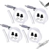 4 PCS Universal Brake Fluid Deflerator, Brake Bleed Hose, Brake