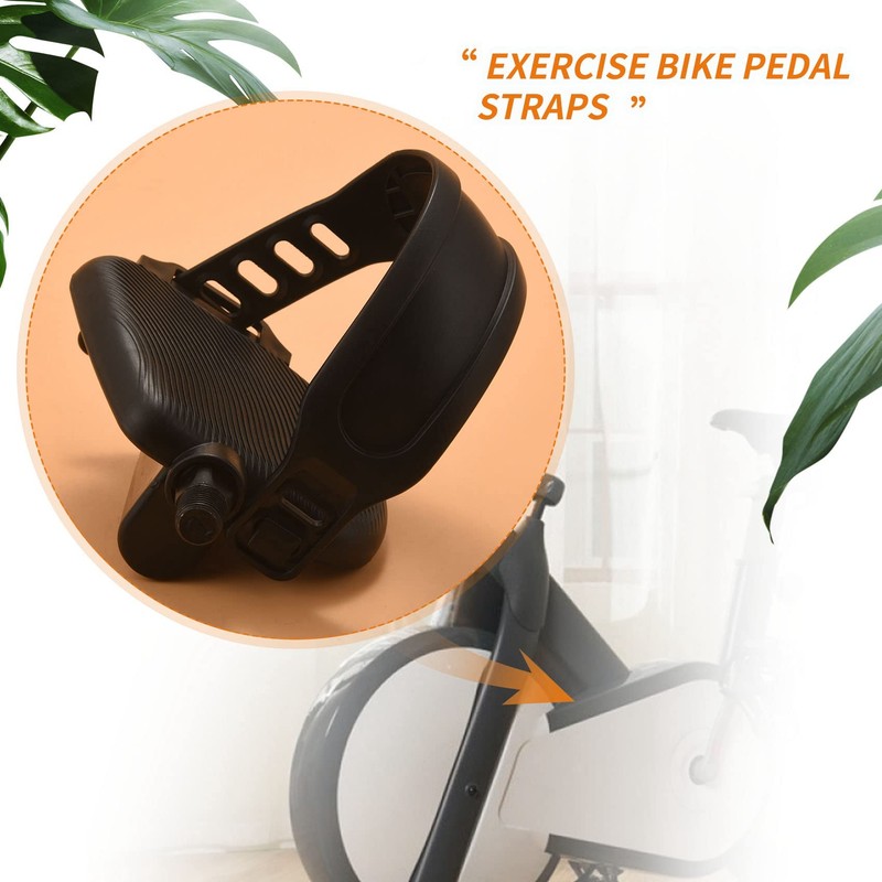 Peakloong 1Pair Exercise Bike Pedal Widened Bicycle Pedal with Pedal