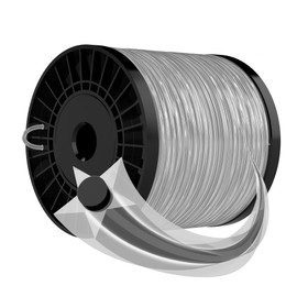 Forever Speed String Grass Trimmer Lines Black Grey 2.4 mm x 100 m Star Trimmer Line Lawn Mowing Line Replacement Thread Nylon Thread Brush Cutter Trimmer Line