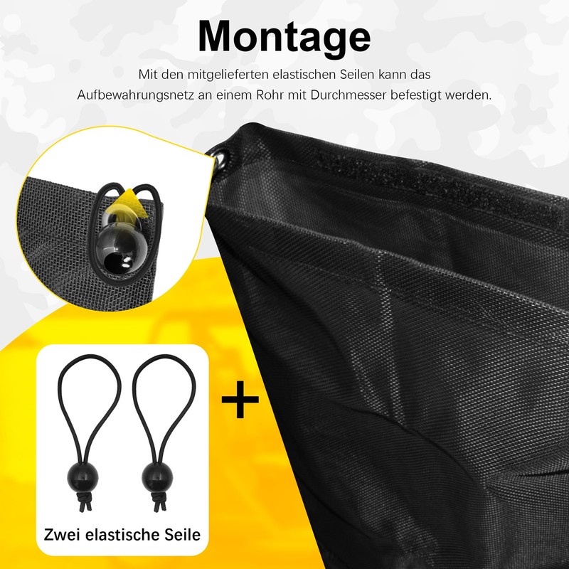 ZOSANY UTV ATV Garbage Bag Universal Vinyl Mesh Garbage Bag