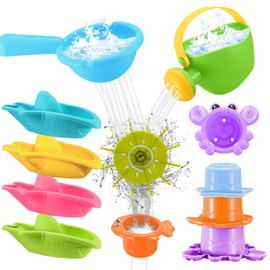 Baby Bath Toy, Pack of 10 Bath Toys, Baby from 3 Years, Water Toy, Children's Bath Toy, Swimming Pool Toy for Toddlers