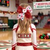 7" Christmas Glitter Large Cheer Hair Bows Clips for Girls