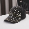 Full Diamond studded Women's Summer Hat Small Casual Rhinestone Natural