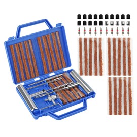 VonLux Tyre Repair Kit, Car Tyre Repair Kit, 67-Piece Heavy Duty Flat Tyre Repair Set, Tubeless Car Tyre Puncture Kit, for Car, Motorcycle, Truck, ATV, Tractor etc.