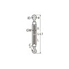 M5 Stainless Steel A4 Turnbuckle with Two Eyelets