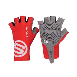 Nothing burger Fingerless Cycling Gloves, Lightweight Anti-Slip Fingerless Gloves, Shock-Absorbing Half Finger Glove for Men & Women - Ideal for Road Cycling, Training, Workout & Outdoor Activities