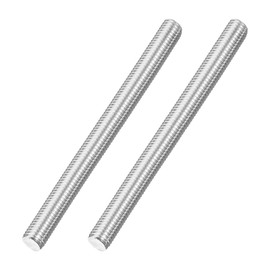 sourcing map M14x170mm Fully All Threaded Rod, 2Pcs 316 Stainless Steel Long Threaded Screw 2mm Thread Pitch Right Hand Threads for Furniture Mounting Assembly Fastening