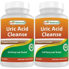 Best Naturals Uric Acid Cleanse Vitamins for Men and Women - 90 Veggie Capsules (90 Count (Pack of 2))