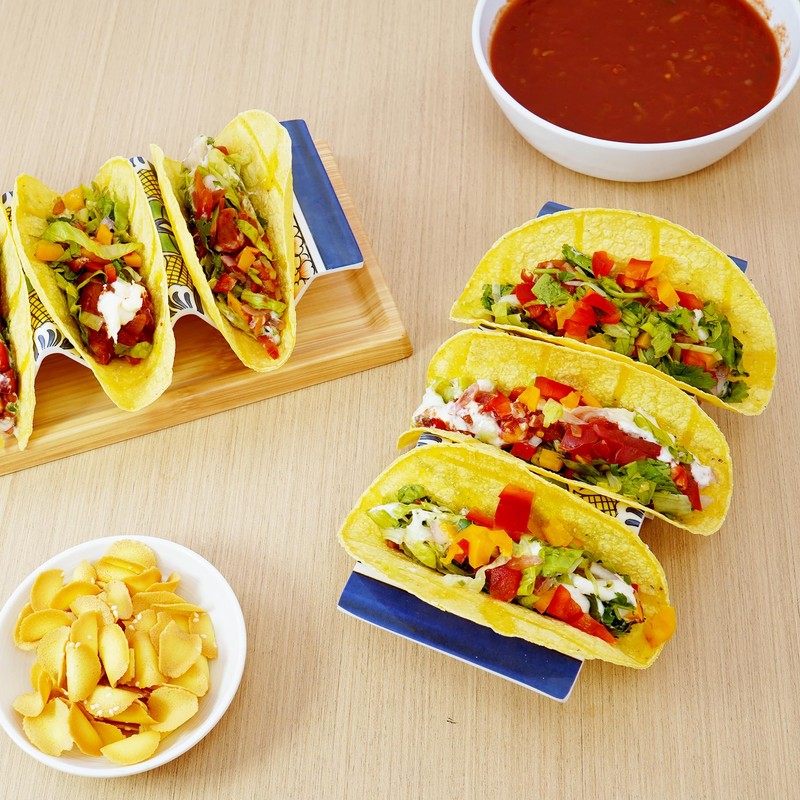 TP Taco Holder Stands, Set of 2 Melamine Large Taco