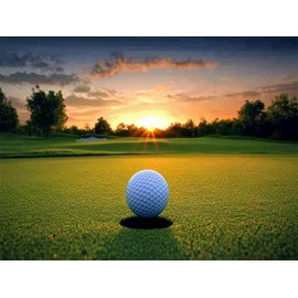 MaiYiYi Golf Diamond Painting by Numbers, 5D Full Round Drill Golf Game Diamond Painting Cross Stitch Kit, Play Golf Crystal Diamond Art Set for Adult Beginners Wall Art Decor (40X30 CM)