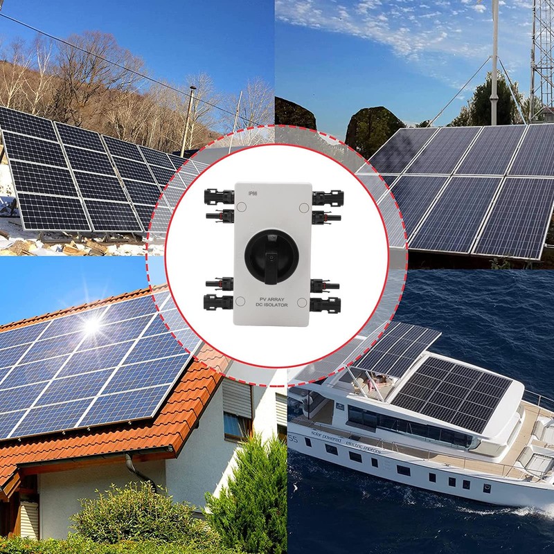 Solar Disconnect Switch, PV Isolator IP66 DC 1000V 32A, Grid