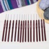 Crochet Hook Sharpener Head 16 Pieces Crochet Hook Set with