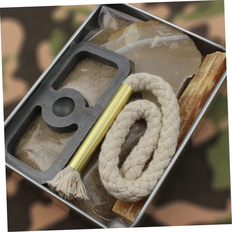 Kisangel Quick Fire Starting Rope Set Cotton Camping Ignition Tool