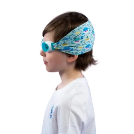 Waterplops Swimming Goggles for Children, Boys, Shark Drawings, Anti-Fog Ultra Soft Stretch Band, Anti-UV, UV Lenses, from 5 Years, No Pulling Hair, Absolute Comfort