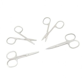 Stainless Steel Eyebrow and Nose Hair Trimming Scissors Stainless Steel Nose Hair Trimming Scissors 100ea