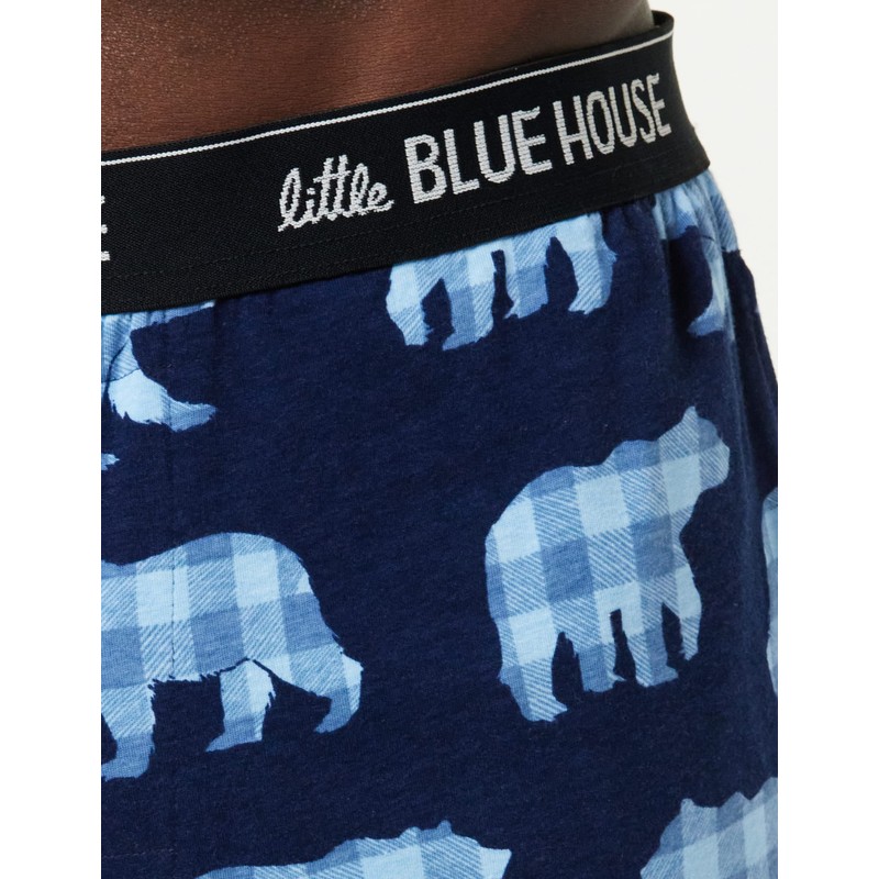 Hatley Men's Jersey Pajama Pants Bottom, Papa Bear, XX-Large
