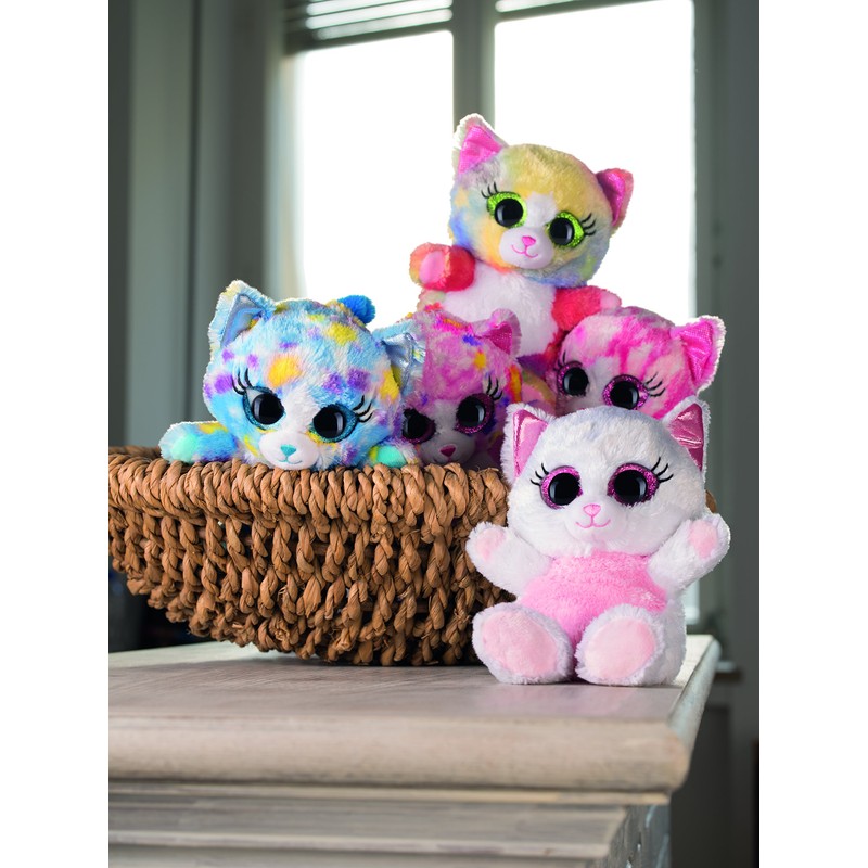 Heinrich Bauer 14244 Glitter Lashy Cat Plush Toy, 20 cm,