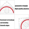 Fc'Noqgn 3 Triangular Protractors 1 Ruler Set, Ruler Set Square
