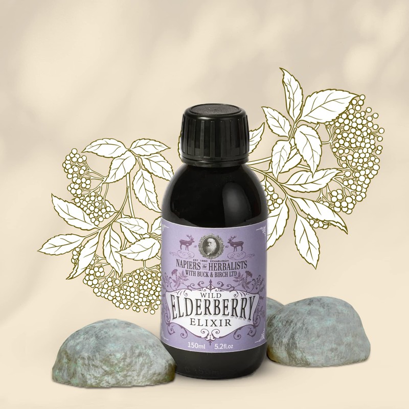 Napiers Wild Elderberry Vitamin C Elixir - Immune System Booster