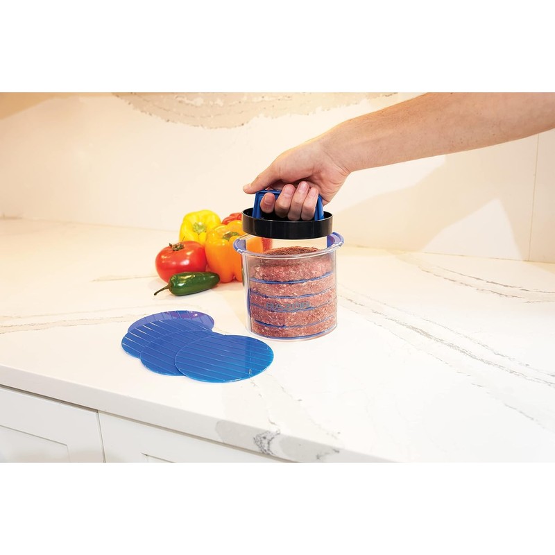 Mr. Bar-B-Q Razor Burger Press Caddy