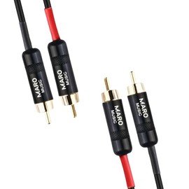 Maro 2RCA Male to 2 RCA Male Stereo Audio Cable Gold Plated for Home Theater, HDTV, Hi-Fi Systems and More 2 Male to 2 Male RCA Audio Cable, 10ft