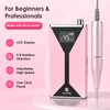 HELIVIVE Professional Electric Nail Drill 45000RPM (Portable & Rechargeable) (with