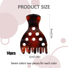 EILPIYIT 14 PCS Volume Root Clips for Curly Hair, Keeper Claw Roller Jaw Clamps Lift