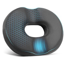 Cojin para Coxis y Ciatica Lumbar,Cojin Ergonomico Silla de Memory Foam,Asiento para Silla de Oficina con Funda Lavable,para Trabajadores de Oficina, 