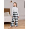 Yousify Girls Pajama Pants Kids Print Pattern PJ Bottoms Ruffle