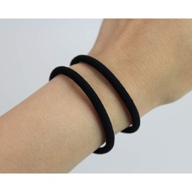 Inoue 6-00000108 Soft Color Rubber Ring, LL, Black, Pack of 50