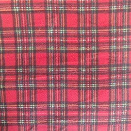 Bedruckter Polar-Fleece-Stoff, Royal Stewart, 1/4 m, 75 x 50 cm