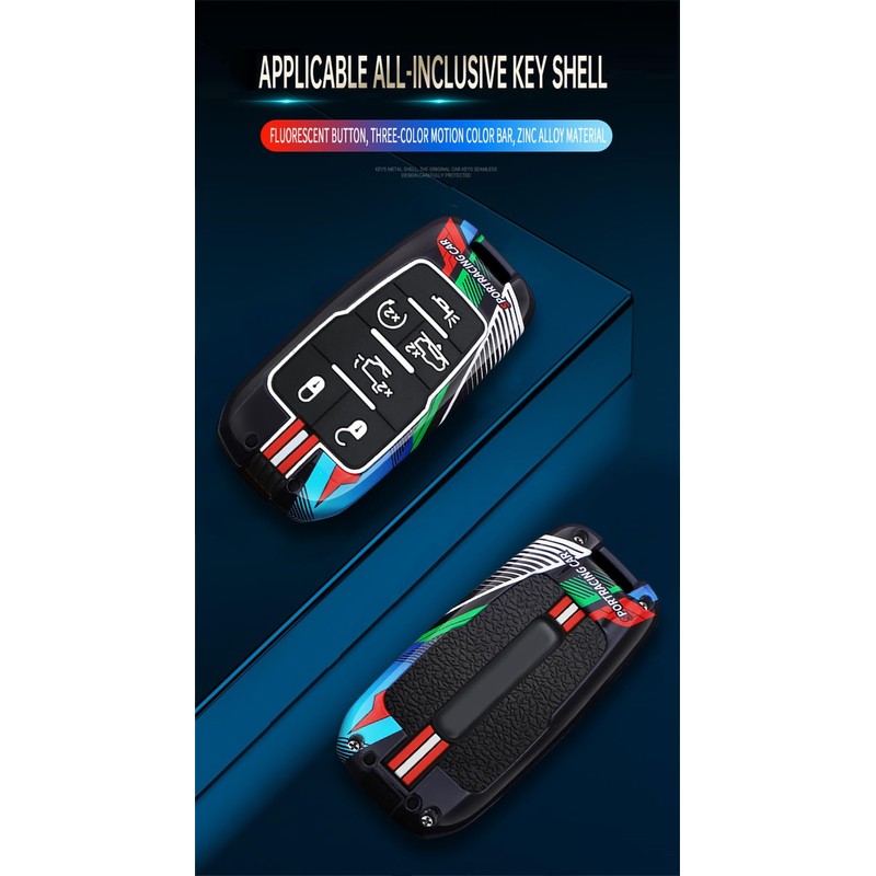 ontto luminous car key fob cover fit for Dodge RAM