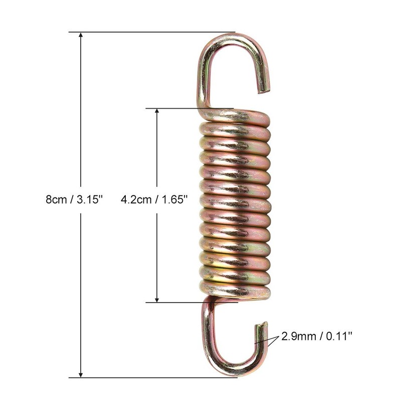 sourcing map Motorcycle Main Stand Side Stand Spring Set Gold
