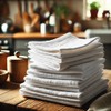Dark White Brands Premium Flour Sack Towels – Highly Absorbent,