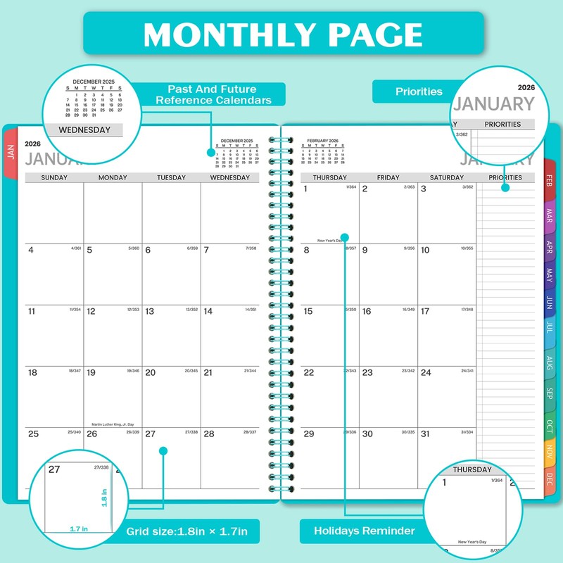 2026 Weekly Appointment Book & Planner - Daily Hourly Planner