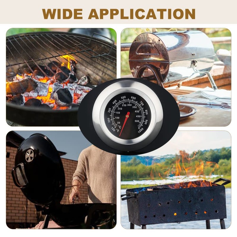 Smoking Thermometer, Temperature Gauge, For Barbecue Cooking Thermometer, Roasting, Outdoor