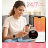 INNOFOVO Smartwatch Damen Rund, 1,32 Zoll Touchscreen Smart Watch Damen
