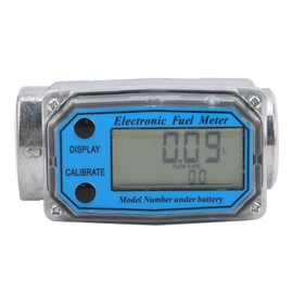 Digital Turbine Flow Meter Blue for Fuel Pump Gasoline Measuring LLW‑25 DC2.3‑3.3V