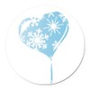 CafePress Melting Ice Heart 5.5" Round Car Magnet Magnetic Bumper