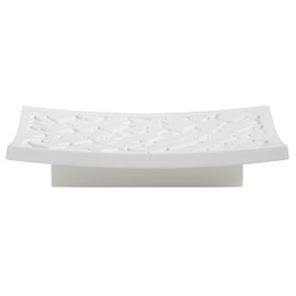 Spirella Agda Soap Dish Decorative Bathroom Equipment Soap Dish Polyresin Dimensions: 12.5 x 8.5 x 2.2 cm Matt White