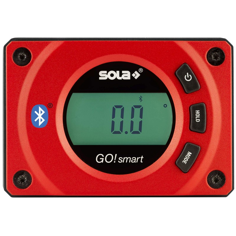 SOLA GO! Smart Digital Pocket Level with Bluetooth, Magnetic 3-Inch