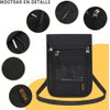 Mythya Carteras para Pasaporte, Cartera de Cuello con Bloqueo RFID,