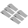 6pcs Door Stoppers Grey Hole Free Installation Noise Elimination TPR